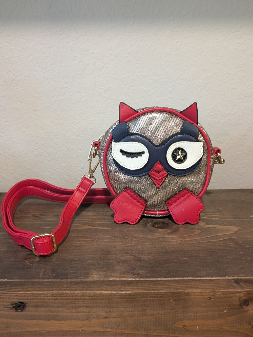 Doe A Dear, Red Owl Girls Crossbody Bag NWOT